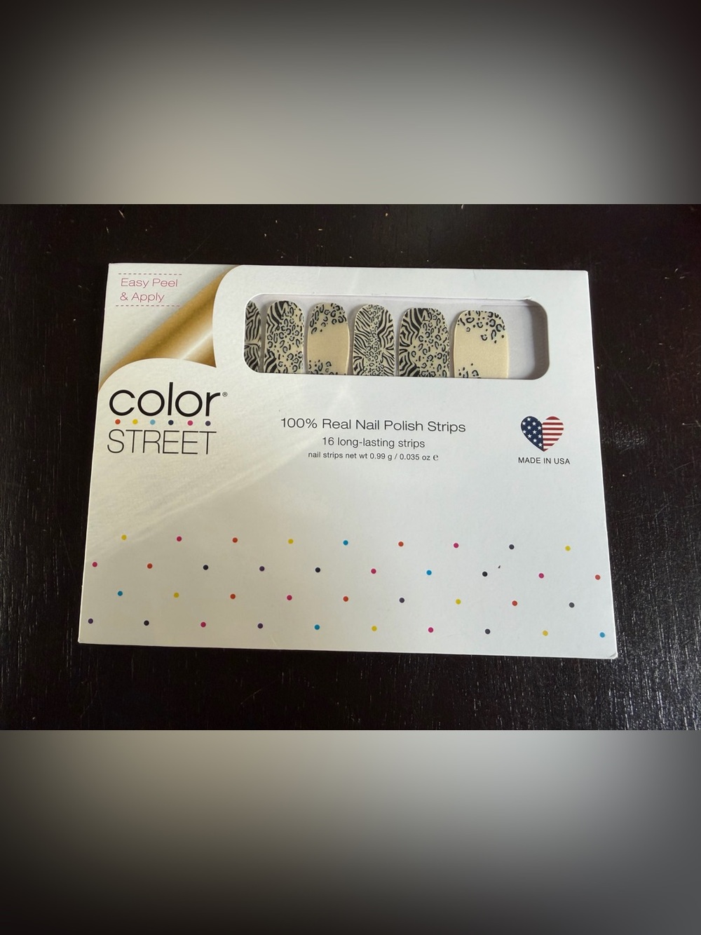 Color Street Zebra On The Spot Nail Polish Strips